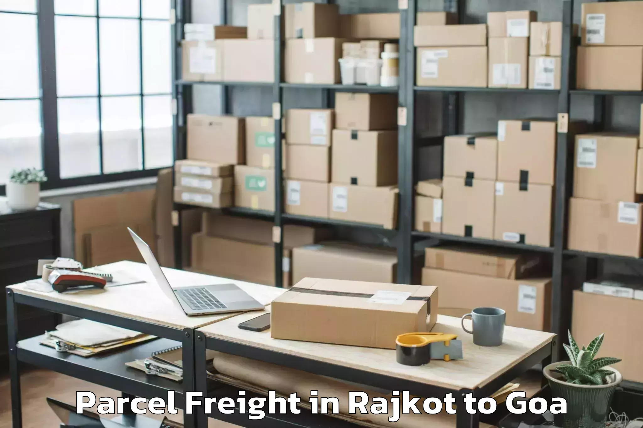 Hassle-Free Rajkot to Navelim Parcel Freight